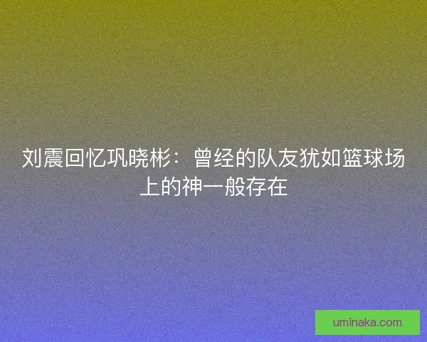 刘震回忆巩晓彬：曾经的队友犹如篮球场上的神一般存在